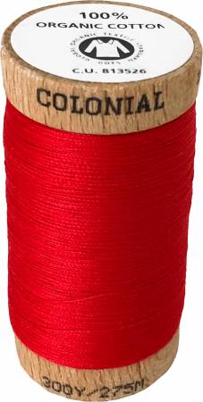 Colonial 100% Organic Cotton Thread, 300m Spool